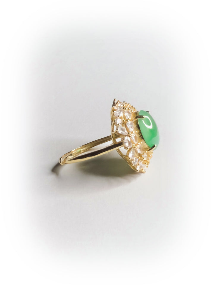 [017] sylvette (High-Ice Sweet Green Jadeite)