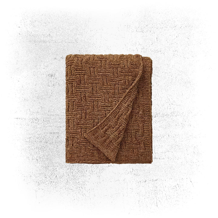 section i - snowfall (chenille knit blanket)