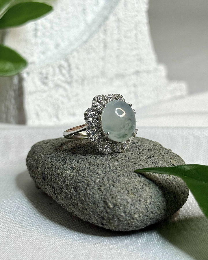 [032] caéne (Moxisha Glutinous-Ice Clear Water Floating Flower Jadeite)