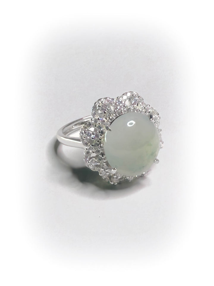 [032] caéne (Moxisha Glutinous-Ice Clear Water Floating Flower Jadeite)