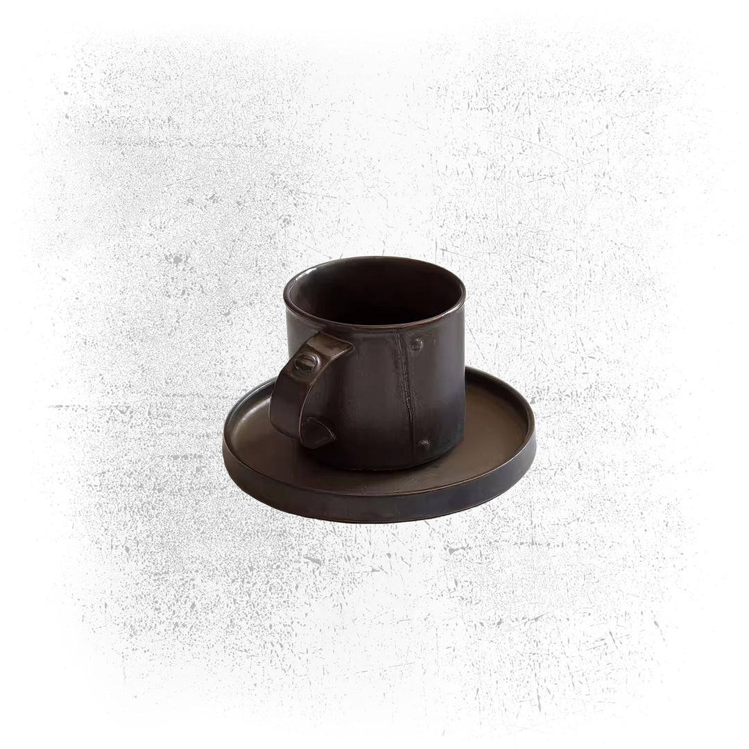 section i - laid-back (coarse pottery metal glaze coffee cup set)