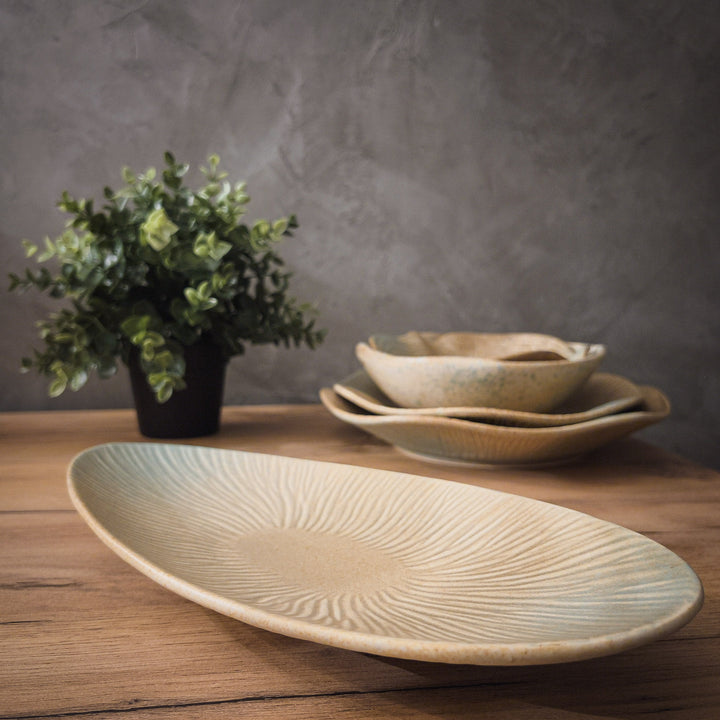 section i - radiance (vintage irregular dinnerware set)